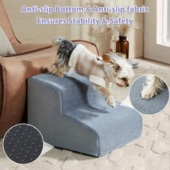 LEXTRO dog stairs corduroy surface offers secure paw grip during climbs