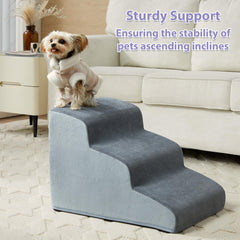 LEXTRO pet steps non-slip bottom keeps stairs secure on floors.