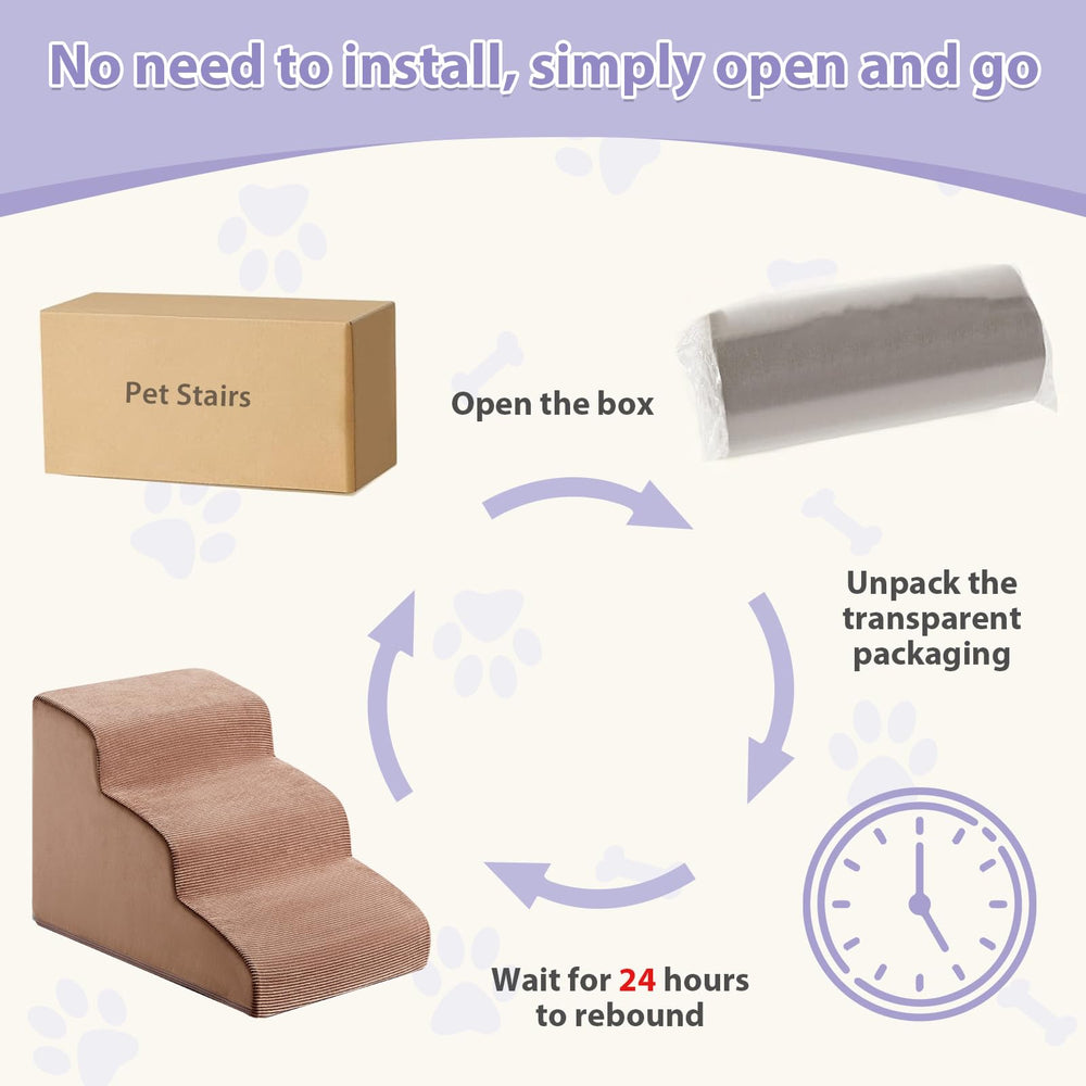 LEXTRO Dog Stairs usable on couch or bed for cats and dogs