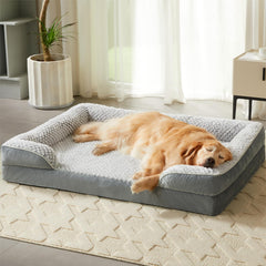 LEXTRO orthopedic-dog-bed-egg-crate-foam provides targeted joint support for large dogs.