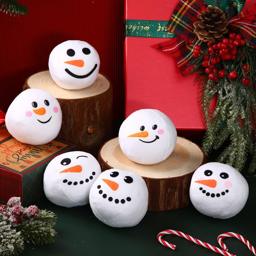 Leyndo 3.15-inch diameter plush dog ball toy ideal for toss and fetch.