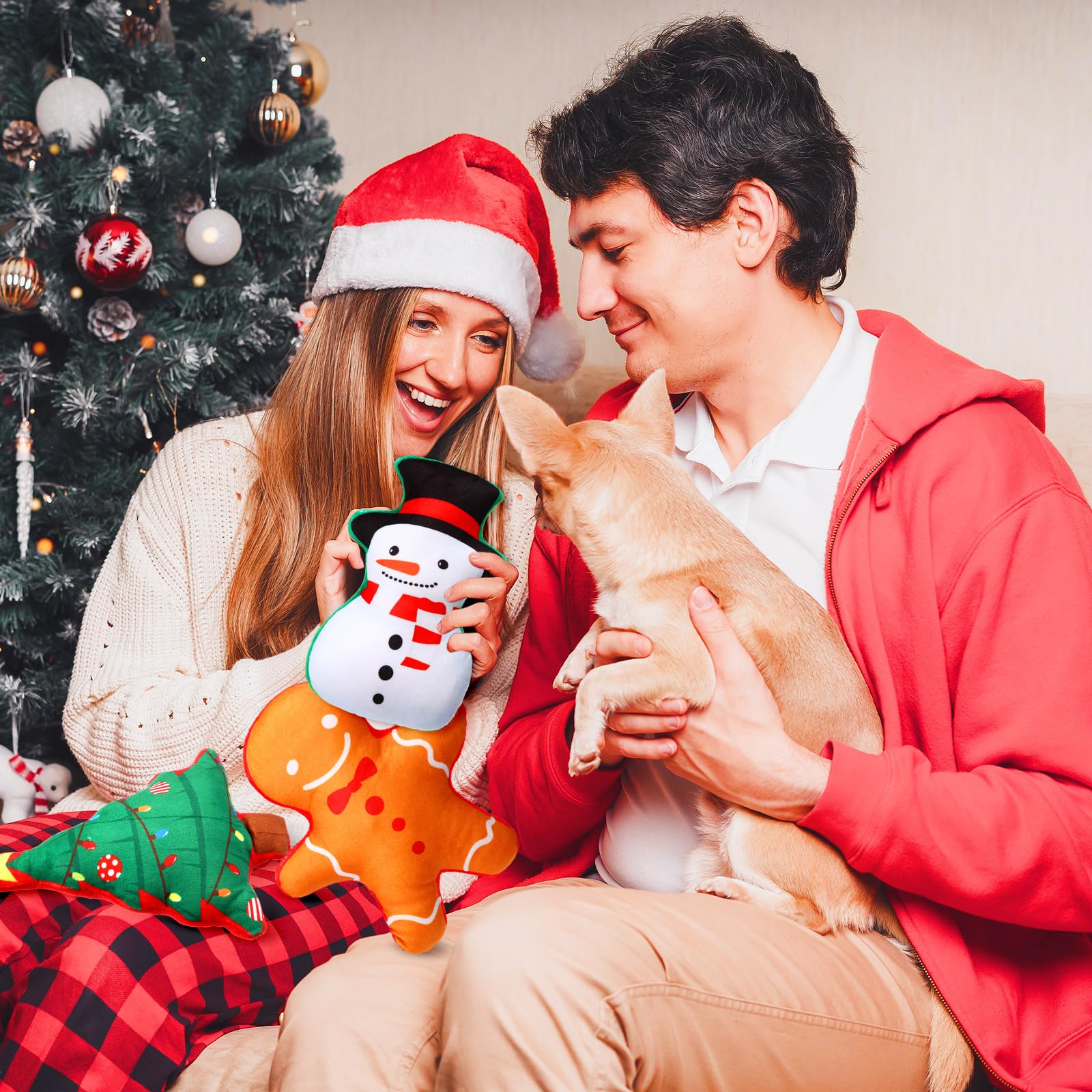 Leyndo stocking squeaky toy adds festive fun to teething play