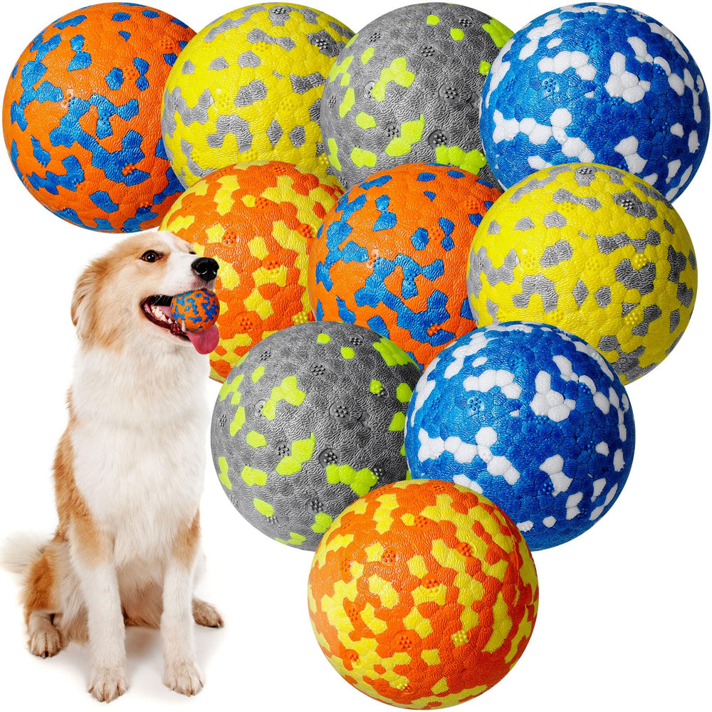Leyndo 2.5in dog ball closeup showing bounce for interactive play
