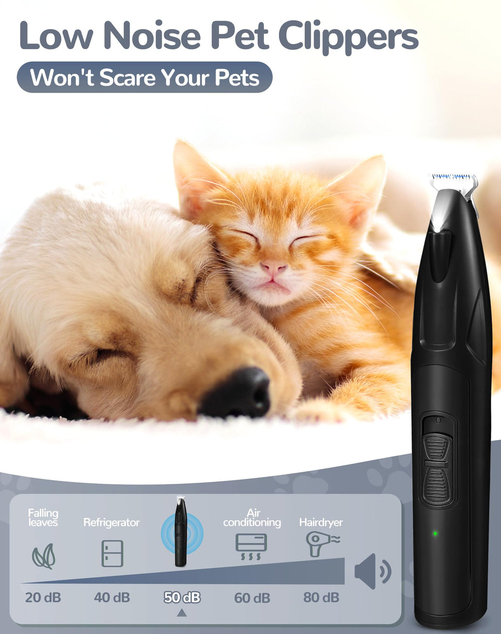 LEYOUFU cordless design enables easy home grooming anywhere