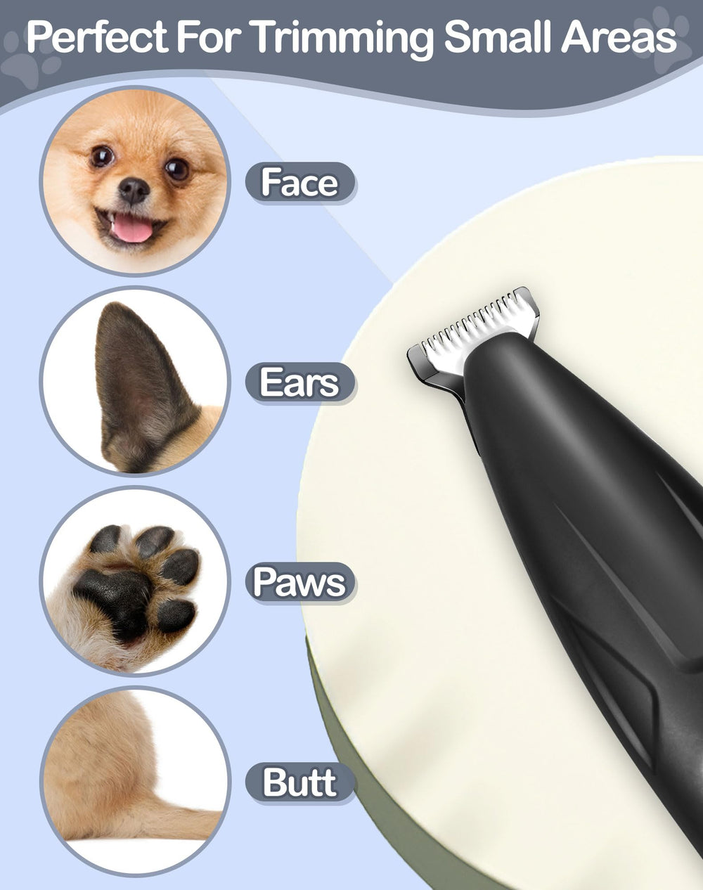 LEYOUFU dog clippers low-noise operation reduces stress during trimming