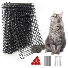 Ley's 10-pack scat mat 16x13 inches closeup shows spikes for humane garden deterrence.
