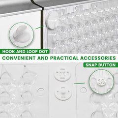 Ley's cat deterrent mat demonstrates detachable connectors for expanding coverage