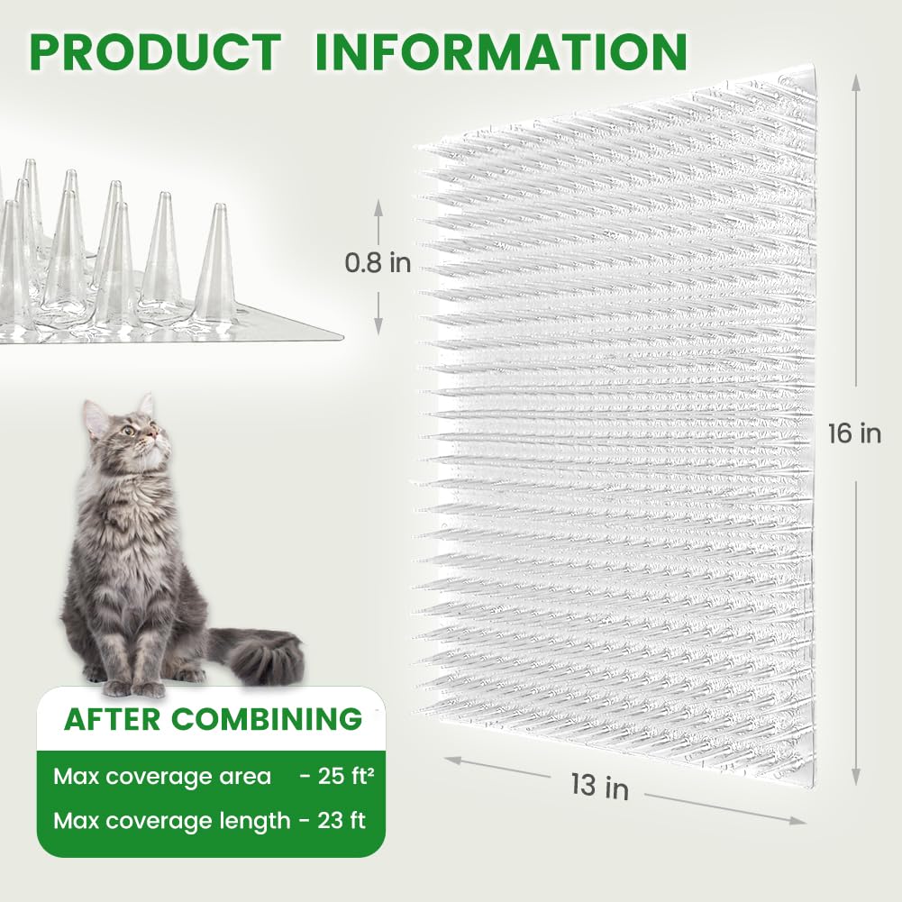 Ley's cat deterrent mat used on indoor countertops deters cat access