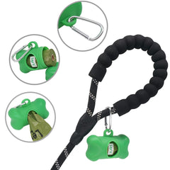 Ley's dog poop bags with easy-tear perforations for smooth separation.