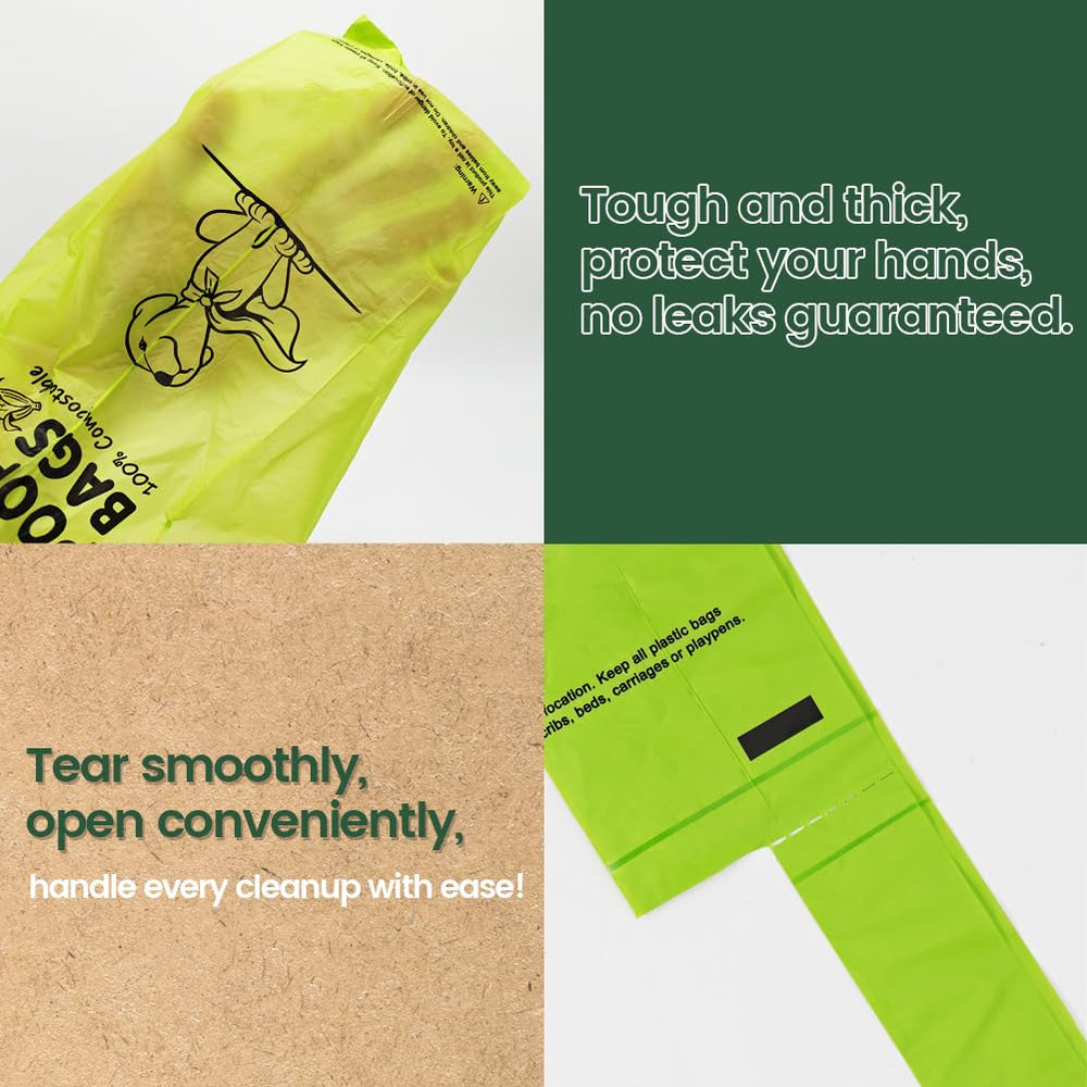 Ley's extra-thick leak-proof bags protecting hands during pickup