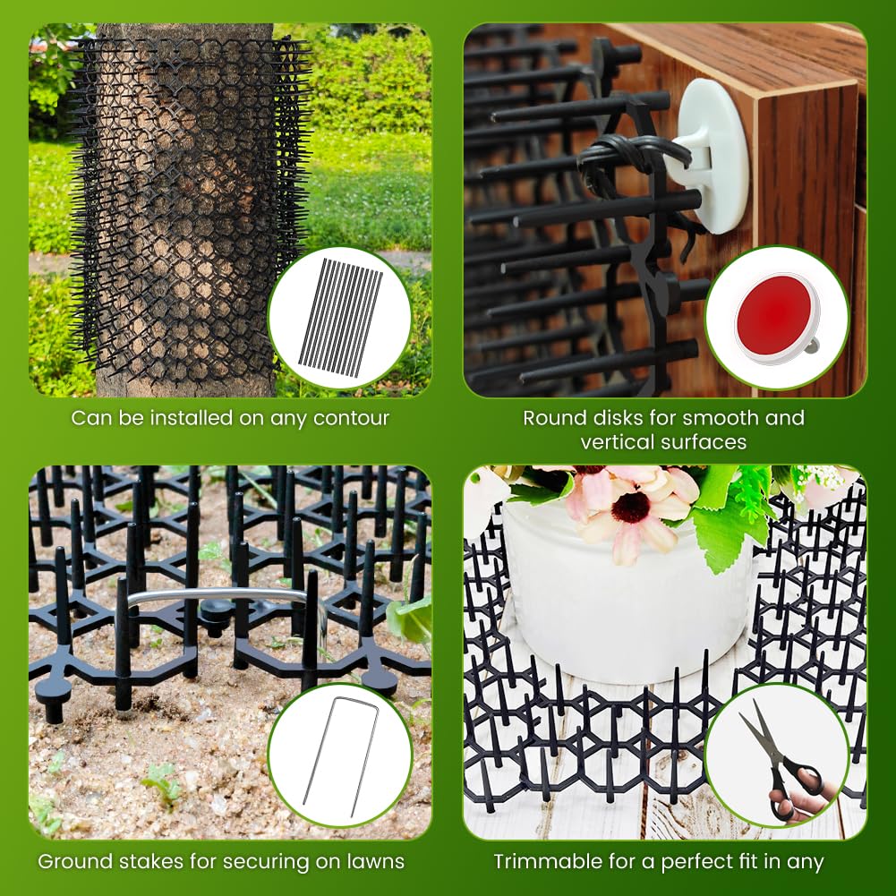 Ley's scat mat coverage 13-square-foot layout demonstrates broad protection.