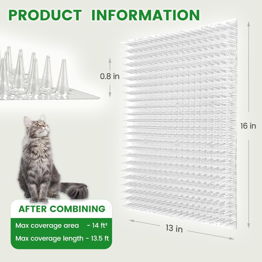 Ley's scat mat for indoor-outdoor use deters cats from countertops