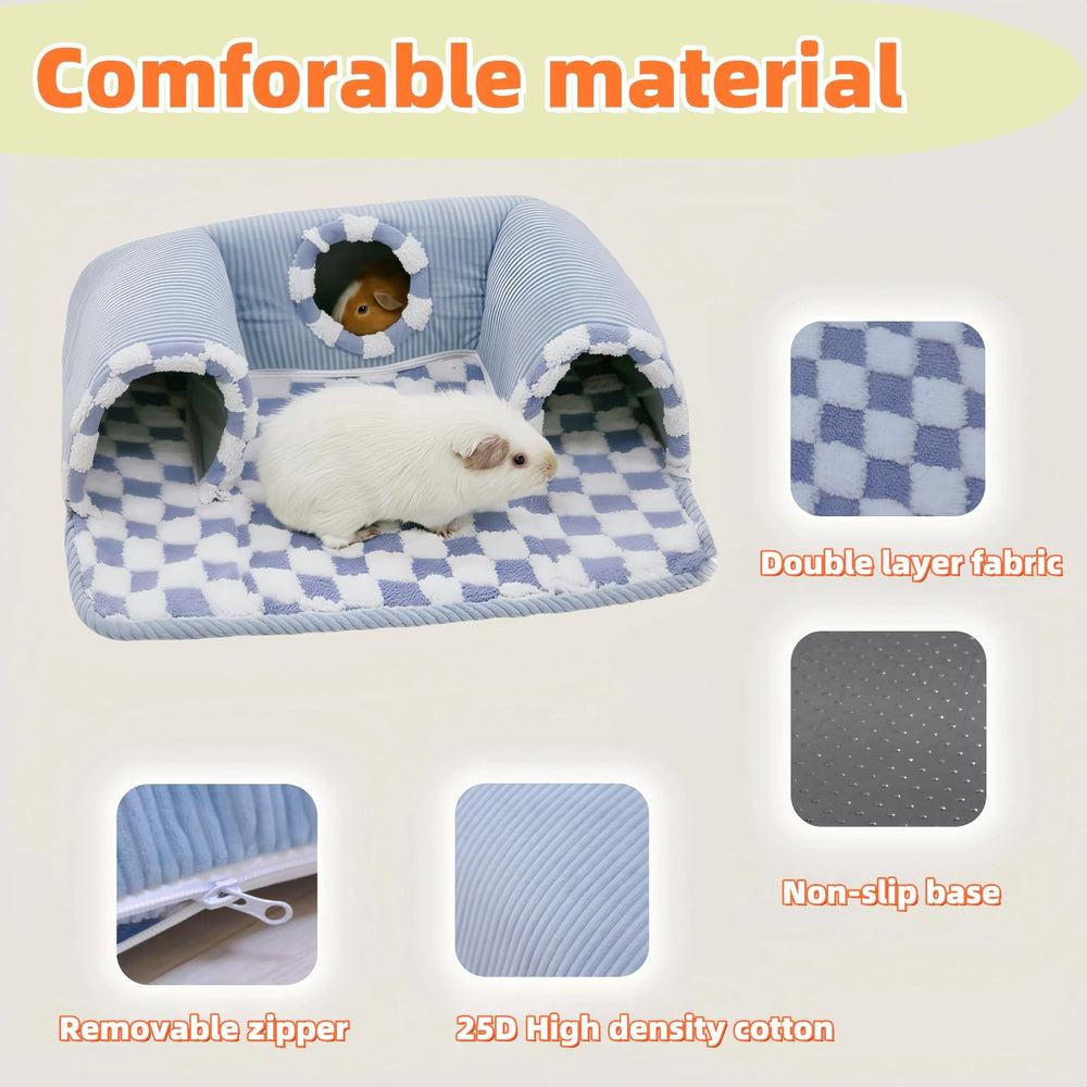 Lfokd Small Pet Tunnel blue waterproof bottom keeps area dry.