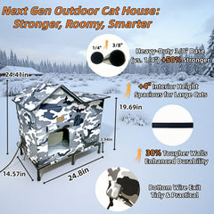 Lfokd sturdy cat house frame supports up to 100 lbs