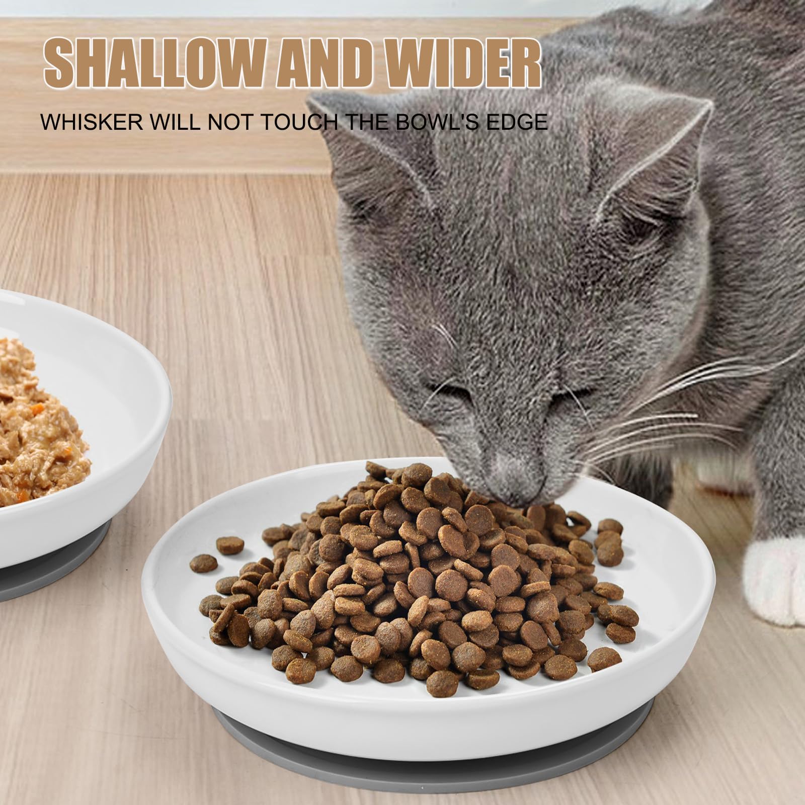 Lfpkixise eco-friendly ceramic dish offers healthy, odorless feeding surface.