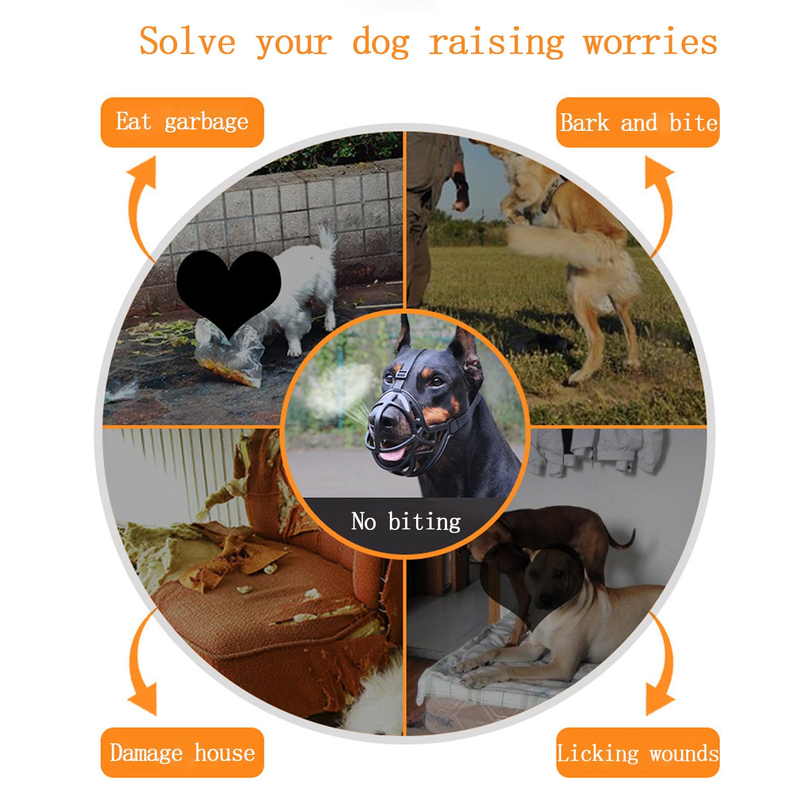 LH NTGR muzzle available in four sizes for all breeds