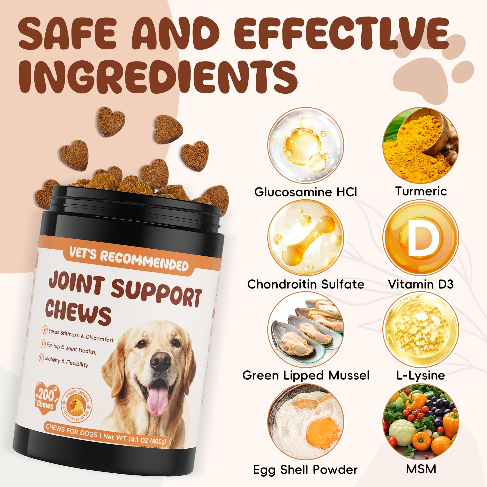 LHQR closeup of soft chews highlighting chicken flavor and palatability.