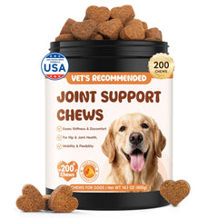 LHQR dog joint chews in a bowl with chicken flavor for easy daily mobility support.
