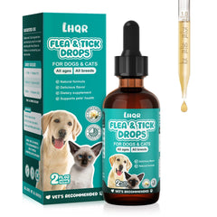 LHQR flea-tick-drops bottle vanilla 2oz offers easy daily protection with pet-friendly flavor.