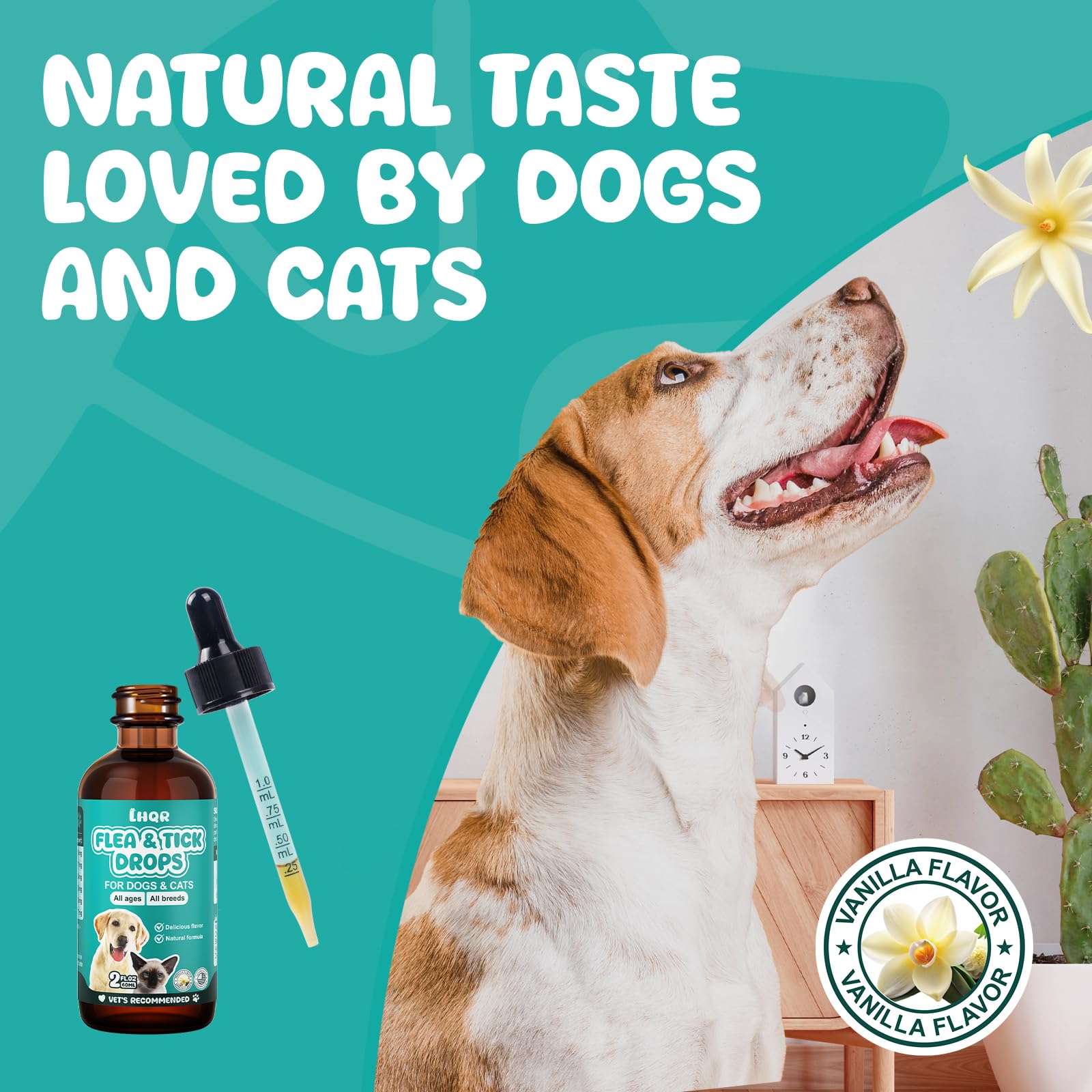 LHQR flea-tick-drops coat shine appears healthier after use.