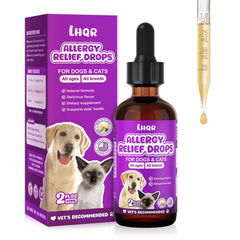 LHQR Liquid Allergy Drops packaging shown for easy at-home daily use