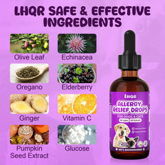 LHQR Liquid Allergy Drops pictured during seasonal allergy context for pollen exposure