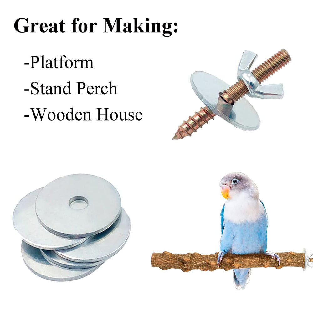 LhyBtm bird cage hardware washers distribute load for durable cage installations.