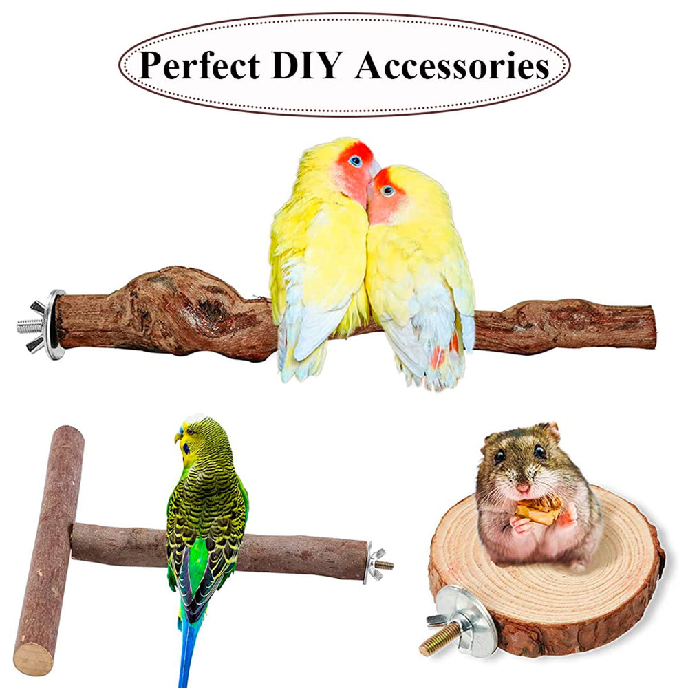 LhyBtm bird cage perch mount setup demonstrates versatile cage customization.