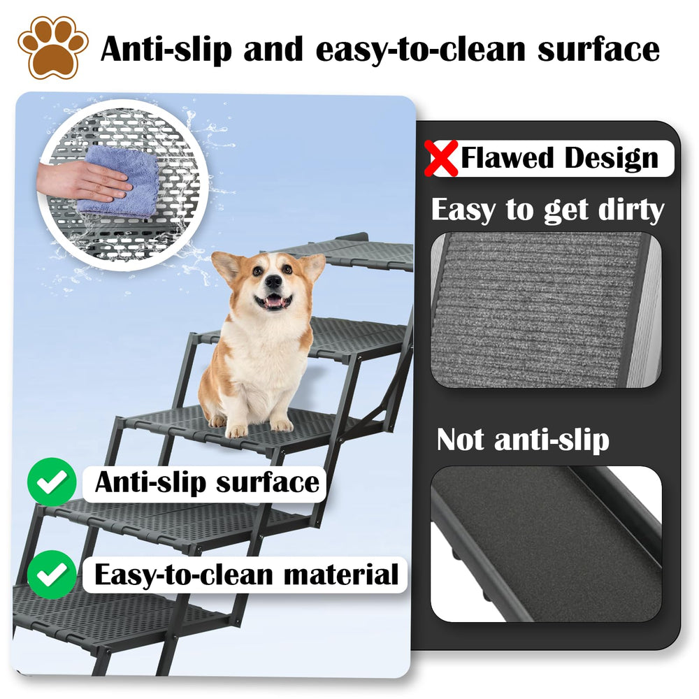 LIALEX wide dog ramp 3D-view model helps verify fit before purchase.