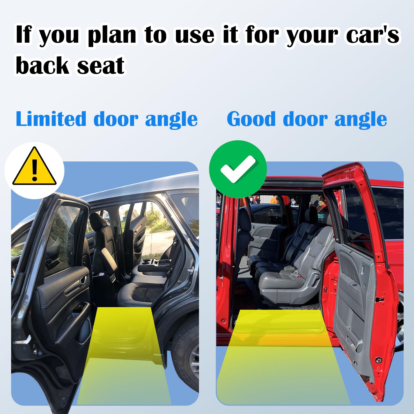 LIALEX wide dog ramp foldable design eases storage and transport at home.