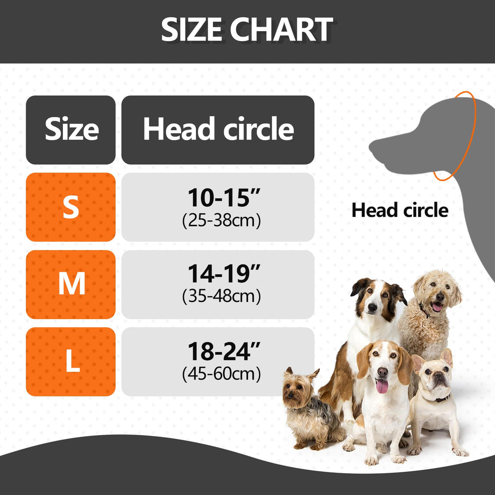LIANZIMAU Quiet Ears with adjustable hook-and-loop fit on a dog.