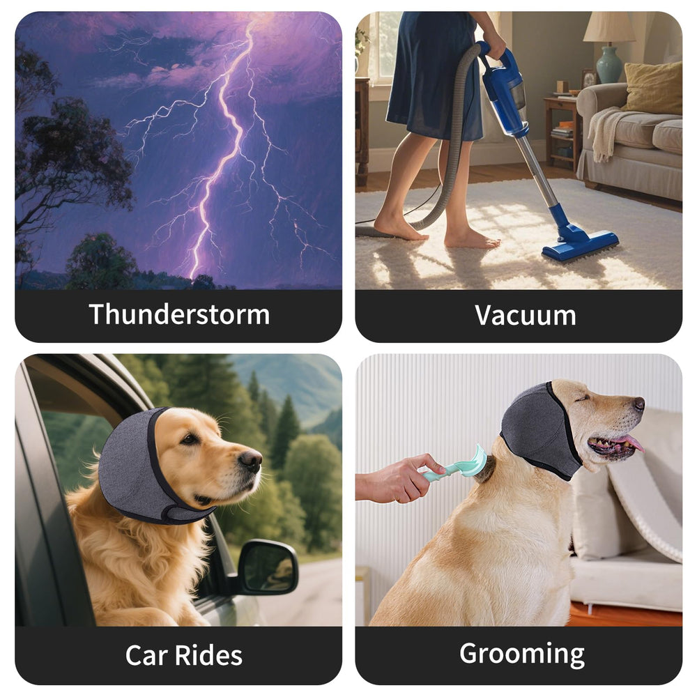 LIANZIMAU dog ear covers provide light protection during grooming and drying.