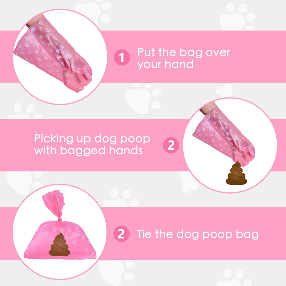 LIAYLILI poop bags 9x13 inch size ensures easy opening and reliable bagging