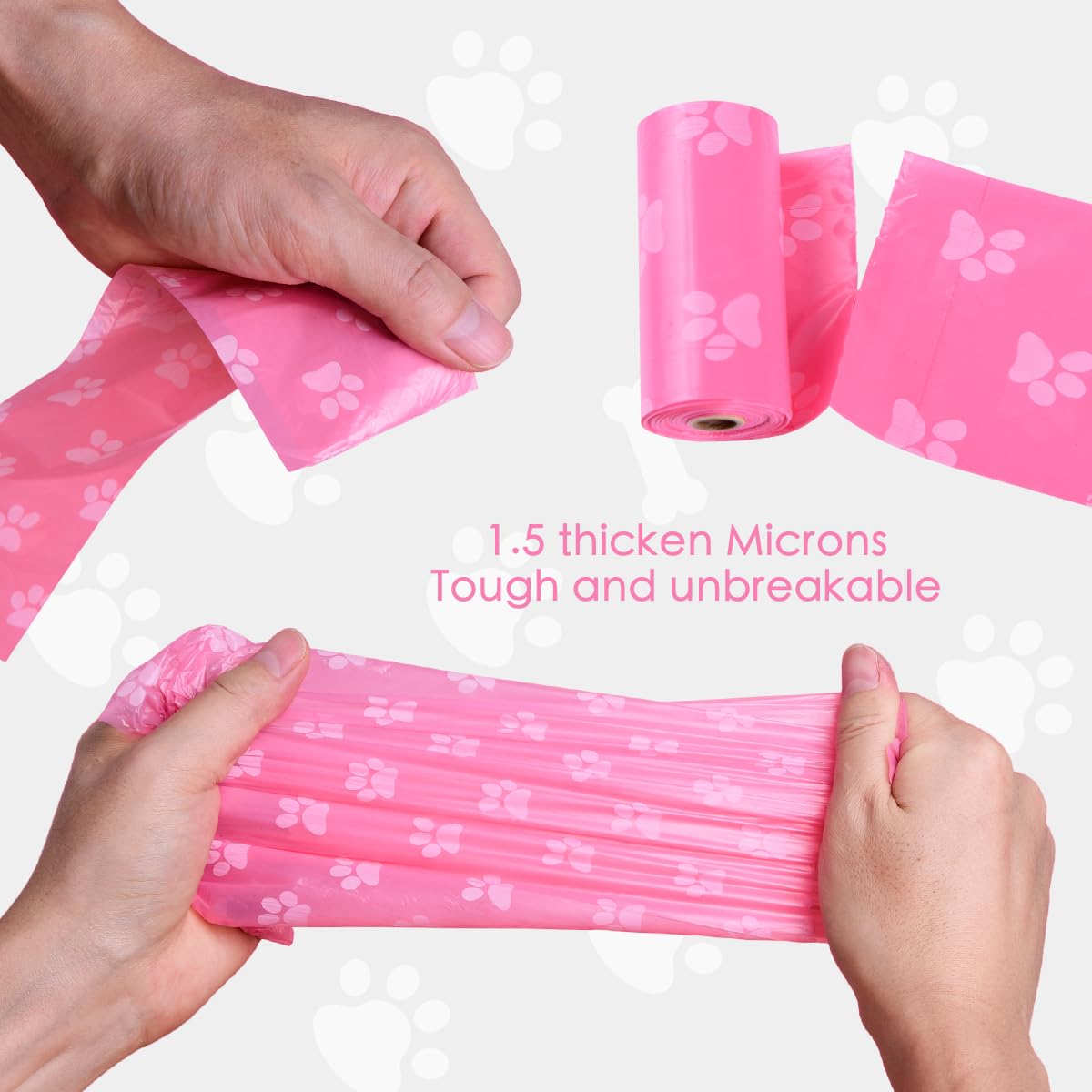 LIAYLILI lavender-scented poop bags add a pleasant fragrance during cleanup