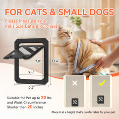 LIBBEPET cat door brush strips prevent mosquitoes while pets pass through
