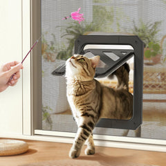 LIBBEPET cat door frame ready for easy one person installation and pet access
