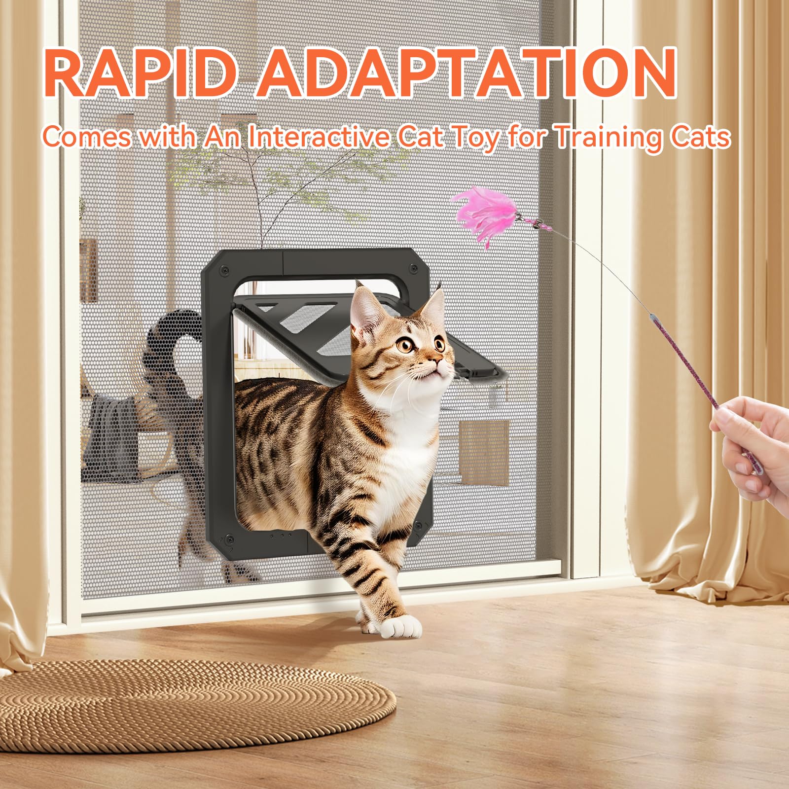 LIBBEPET cat door mosquito protection plus pet freedom