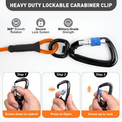Libbipaw aviation-locking-clip secures quickly for easy, tool-free setup.
