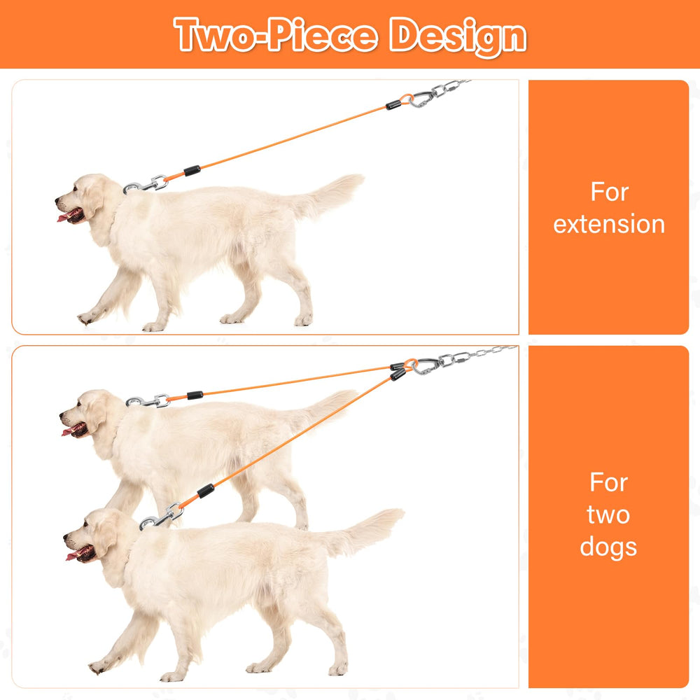 Libbipaw Chew Proof Leash Extender vinyl coating provides comfort and reduced wear