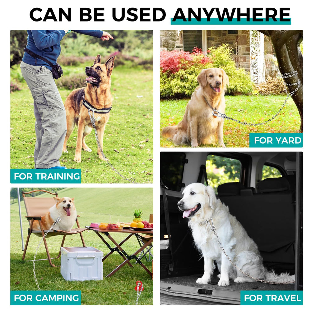 Libbipaw versatile heavy-duty leash works for yard, park, or camping with medium to large dogs.