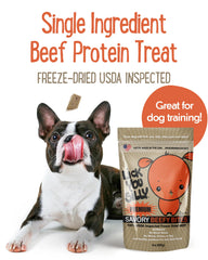 Lick You Silly beef-liver-treats-dog-puppy-snack demonstrates versatile bite-sized training rewards.