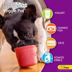 LICKIMAT Yoggie Pot supports multiple food types for varied meals.