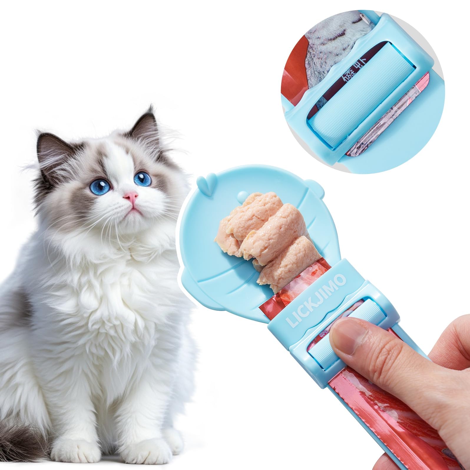 LICKJIMO mess-free feeding spoon minimizes sticky residues during snack time