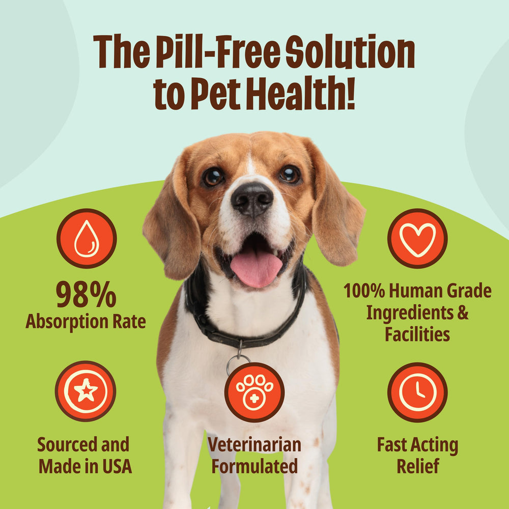 Licks Dog Zen Calming serving shows easy dose in bowl or direct administration