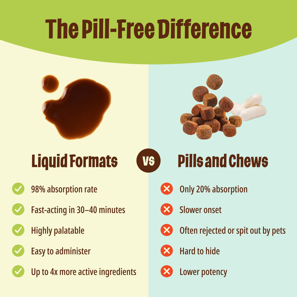 Licks Pill Free Zen gel serving on an empty stomach for best texture