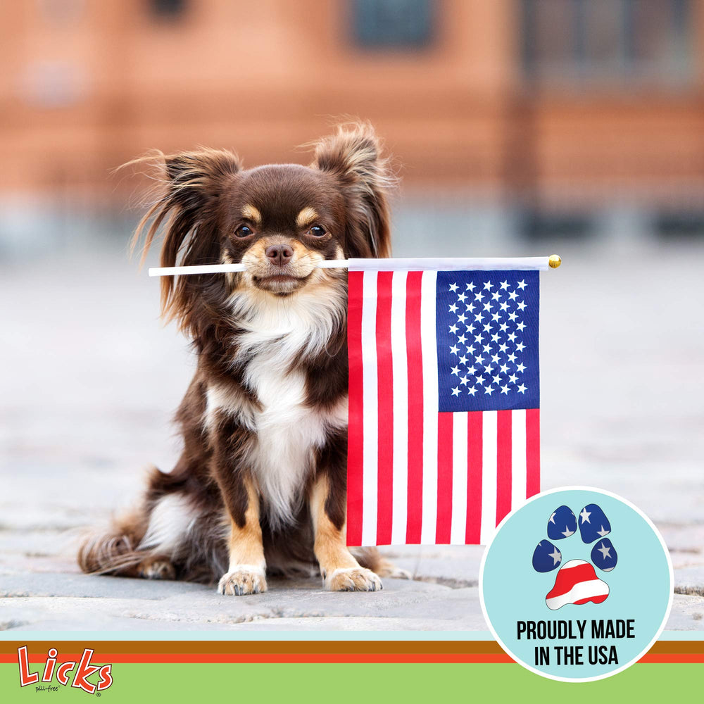 Licks Pill Free Zen pet treats gel for dogs and cats shows versatile calming support