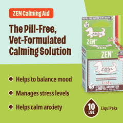 Licks Pill Free Zen gel pack pour for easy calming during vet visits