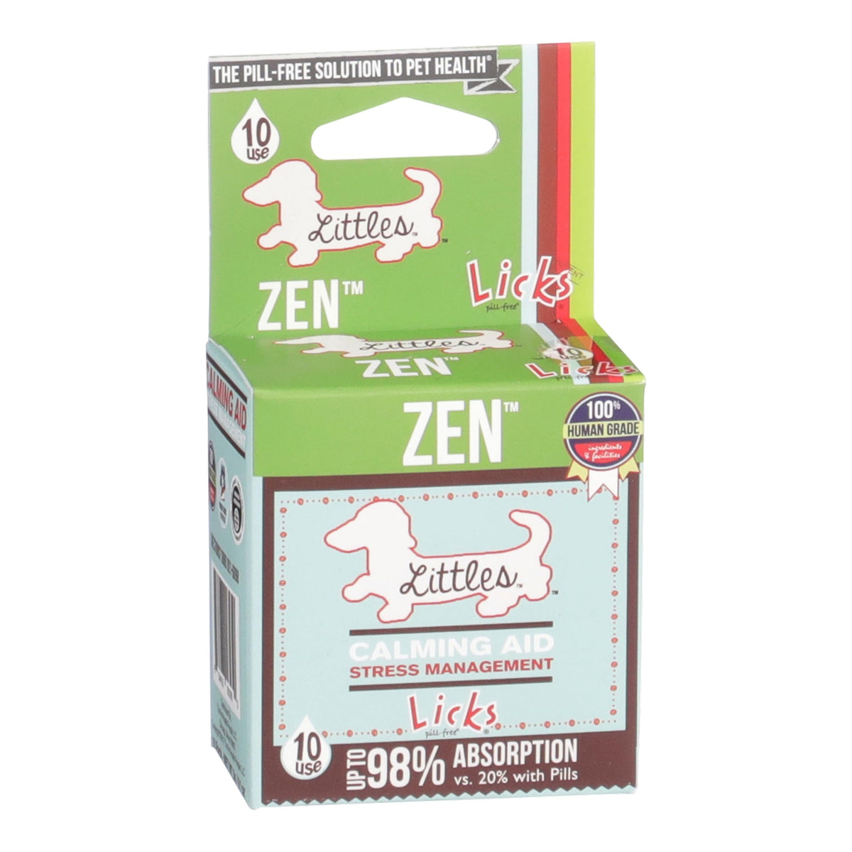 Licks Pill Free Zen calming gel pack for small-breed dogs during storms