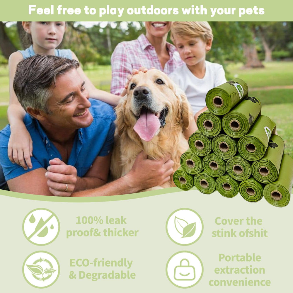 LICZINOIZO biodegradable dog waste bags 13x9 inches offer roomy coverage for any breed.