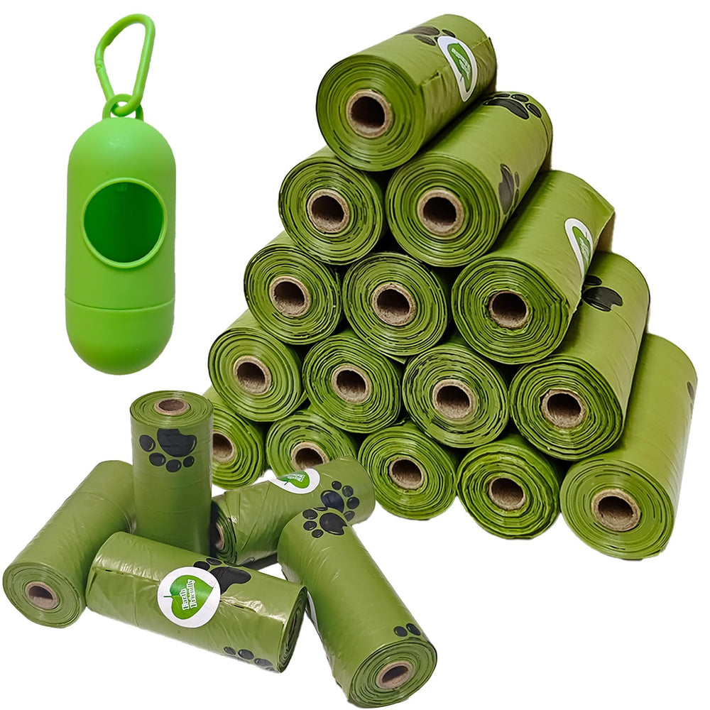LICZINOIZO enhanced-strength dog poop bags roll dispenser for quick cleanup on walks.